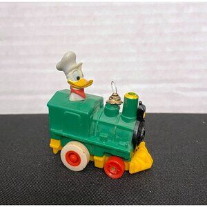 Vintage McDonalds Disney Meal Pull Back Racers Cars Train Donald Duck Works 1988